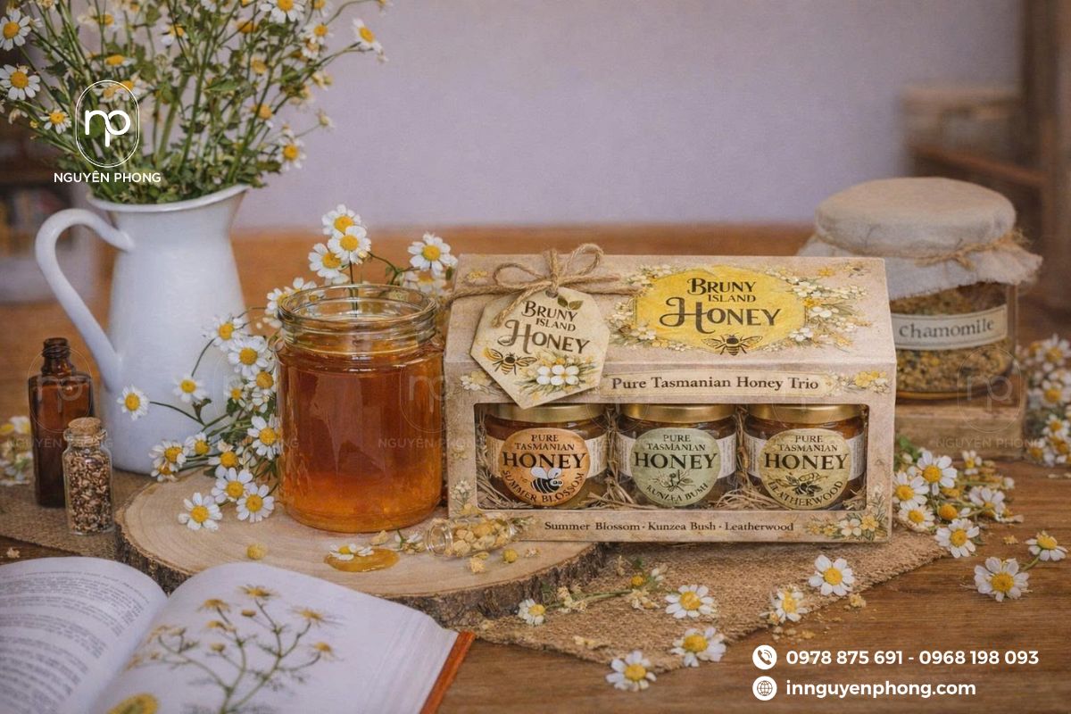 Hộp đựng mật ong làm quà tặng đẹp